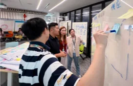 Harrods service design testing session